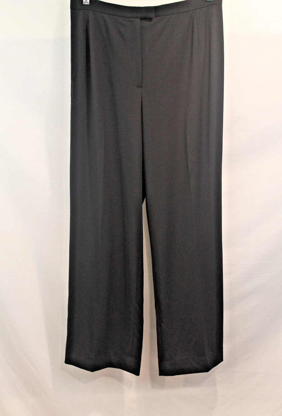 Lafayette 148 Stretch Wool Career Black Pants Womens size 14 altered to size 10
